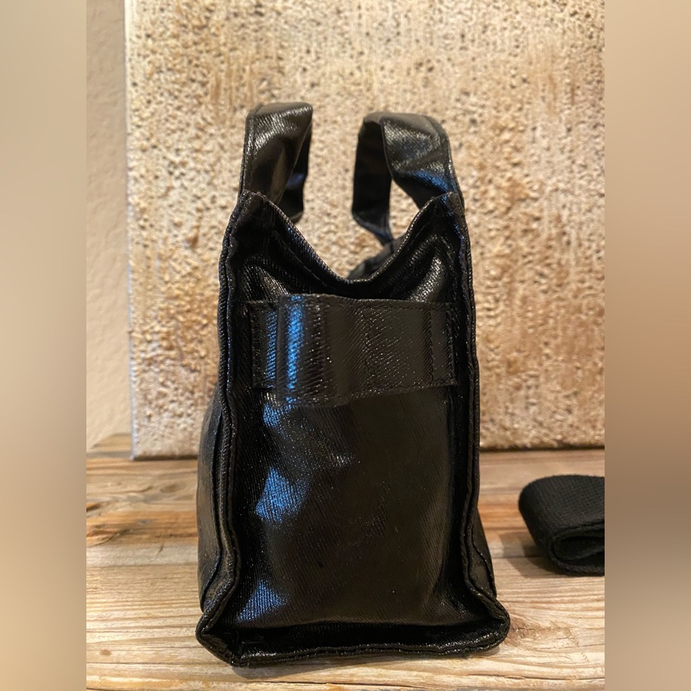 LIKE NEW Urban Outfitters Sold Out BDG Serena Coated Denim Mini Tote Bag - Black - Picture 7 of 16